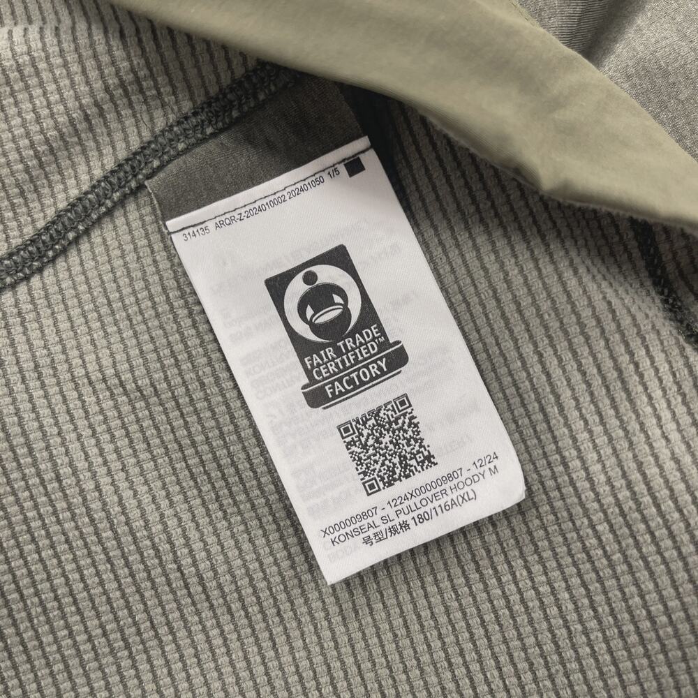 Arc'Teryx Konseal LS Pullover Hoodie sz XL Green SF - Picture 3 of 6